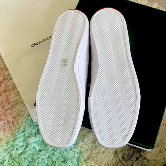 CALVIN KLEIN 205W39NYC white high-top sneakers - Picture 4 of 5
